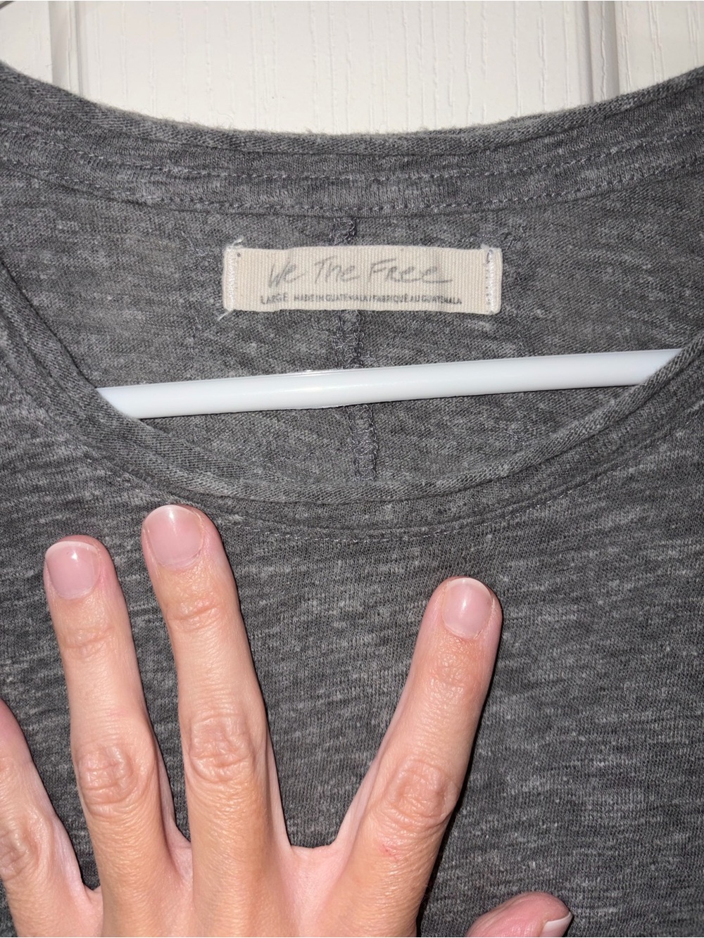 We The Free Heather Gray Long Sleeve Top - Picture 2 of 7